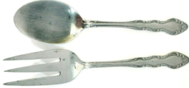 Carlyle Cay 1 Vintage Serving Set Two Pc 9&quot; Hong Kong Stainless - $10.39