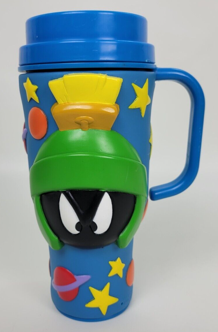 Vintage Applause Looney Tunes Marvin Martian Cup Travel Mug Warner Bros 1998 - $16.83