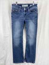 BKE Payton Size 26x29.5 Women&#39;s Blue Denim Jeans Stretch Faded 26S - £18.67 GBP