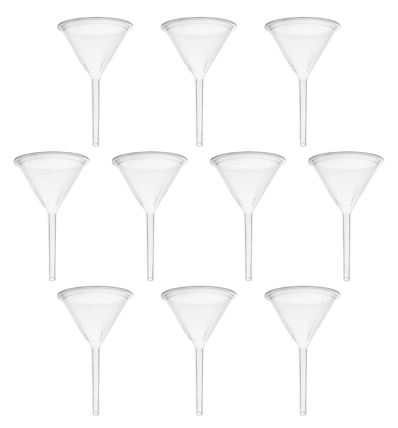 Eisco 10Pk Filter Funnels, 2.6&quot; - Polyethylene Plastic - Resistant To Ac... - $35.99
