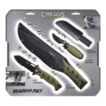 Camillus Warrior Knife Pack 3 Piece SURVIVAL SET - £50.59 GBP