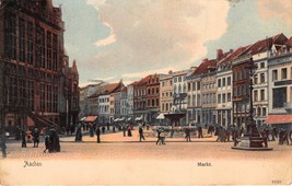 Aachen Germany Markt~Reinicke &Rubin Postcard 1907 - $7.14