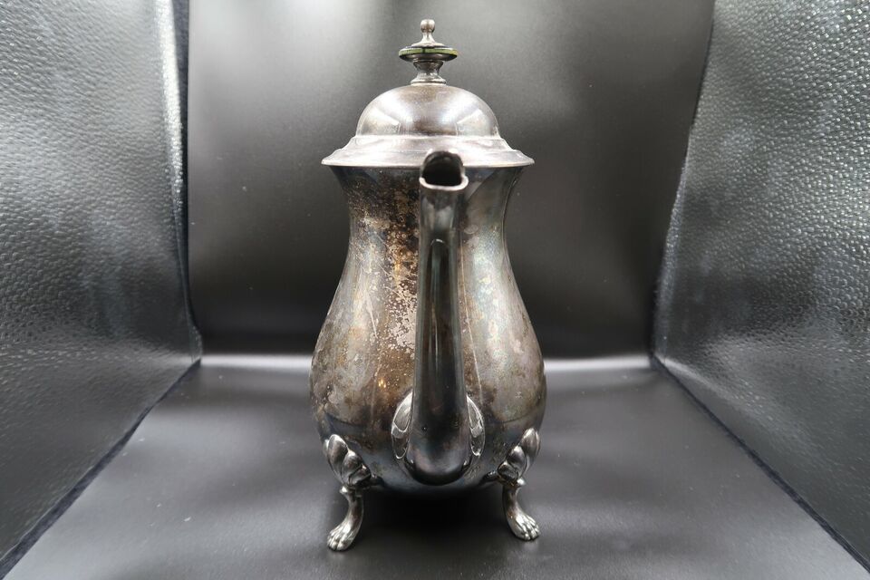 Crescent Silver Plated Teapot / Coffee Pot antique / vintage Item image 6