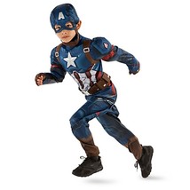 New Disney Store Little Boys Captain America Costume Sz 3T 4T - £39.84 GBP