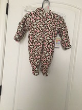 1 Pc Healthtex Baby Girls Leopard Print Footed Pram Snow Suit Size 0-3 M... - $36.86