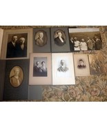 Clarence Sylvester Wells &amp; Wife Adeline M. Pedrick (9) Cabinet Photos (NH) - $2,366.06 MXN