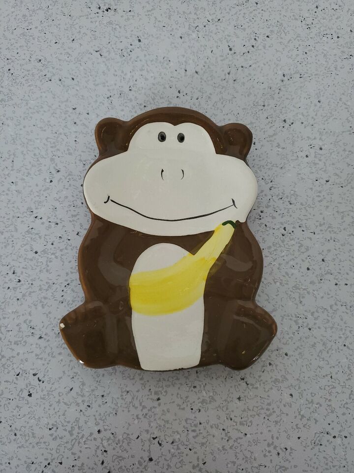 Greenbrier Ceramic Soap Dish Holder  - New - Monkey