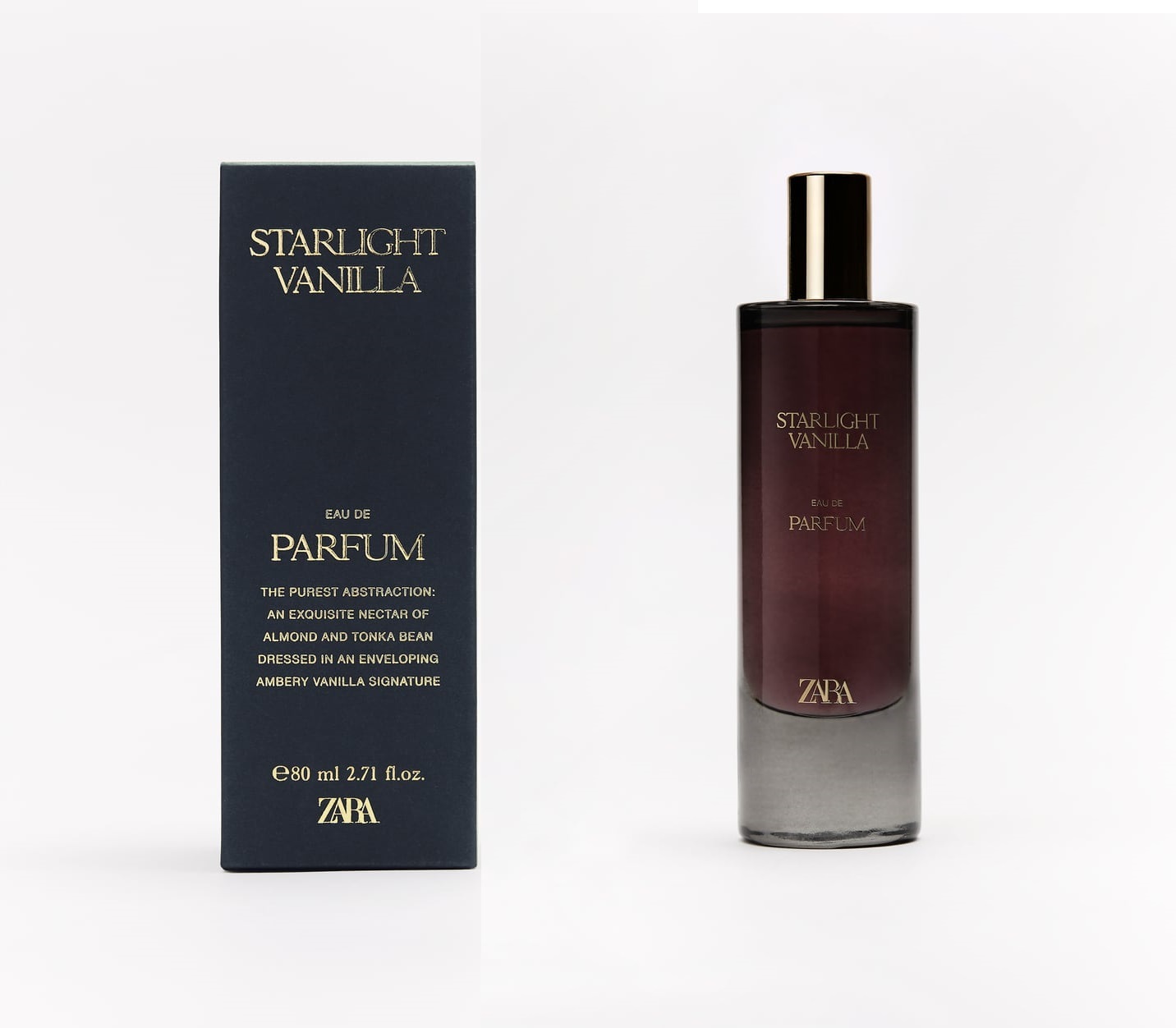 ZARA Starlight Vanilla Eau De Parfum Woman Fragrance Perfume 80 ml Brand New
