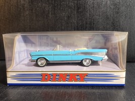 DINKY MATCHBOX 1957 BLUE CHEVROLET CONVERTIBLE 1:43 SCALE DIECAST NOS OR... - $13.69
