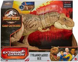 NEW SEALED 2021 Jurassic World Extreme Damage Tyrannosaurus Rex Figure - £34.78 GBP