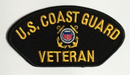 US Coast Guard Veteran Anchor Insignia Military USA Embroidered 5&quot;w Patc... - $7.99