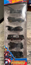 Hot Wheels Avengers Mini Toy Cars,  Mini Metal Cars, Collectible, 6 Black - £27.52 GBP