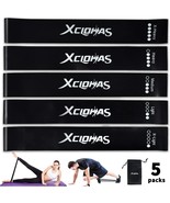 5PC Mini Loop Resistance Bands 12&quot; x 2&quot; Natural Latex Exercise Bands for... - $14.84