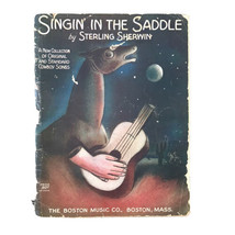 Singin&#39; In the Saddle Cowboy Songs Sheet Music Sterling Sherwin Collection 1944 - £22.06 GBP