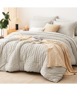 Cozylux Queen Seersucker Comforter Set With Beige Bed In A Bag, Pillowcase - €65,60 EUR
