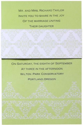 WILTON Green Diamond Lace Invitation Kit - 25-Count - $4.89