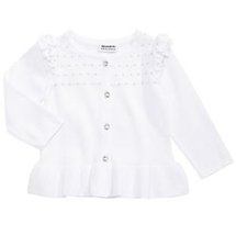 Blueberi Boulevard Little Girls Ruffled Cardigan, Various Sizes - £15.98 GBP