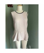 The Limited Pale Pink Colored Snug Fit Scoop Neck Small Top - £11.99 GBP