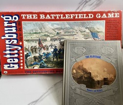 Vtg Gettysburg The Battlefield Game  The Blockade HC Book Civil War Lot ... - $22.19