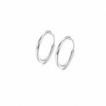 All cute hoop earrings silver color huggies loop kpop earring for male boys ear jewelry thumb200