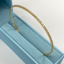 1.75 Ct Diamond Eternity Bangle Bracelet Stackable Slip On 14k Yellow Gold - $55,342.24 MXN
