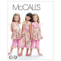 McCall&#39;s Patterns M6064 Children&#39;s/Girls&#39; Bolero, Dress, Jumpsuit and Pa... - $7.99