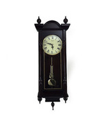 Bedford Clock Collection Grand 31 Inch Chiming Pendulum Wall Clock in An... - £148.19 GBP
