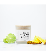 &quot;Yes, I Am Fucking Fabulous&quot; Frosted Glass Candle. Eco-Friendly &amp; Non-To... - £17.26 GBP