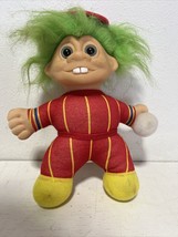 1992 Sof’Trolls creata doll baesball plush troll 10.5&quot; - $14.52