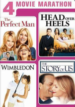 4 Movie Marathon: The Perfect Man/Head Over Heels/Wimbledon/The Story of Us... - £8.41 GBP