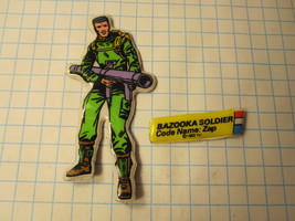 1982 G.I. Joe Cartoon Series Refrigerator Magnet: Bazooka Soldier Zap  - £5.57 GBP