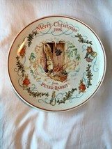 1996 Peter Rabbit Christmas Plate Wedgwood Porcelain Warne 8&quot; - £19.92 GBP