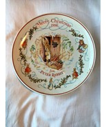 1996 Peter Rabbit Christmas Plate Wedgwood Porcelain Warne 8&quot; - £19.97 GBP