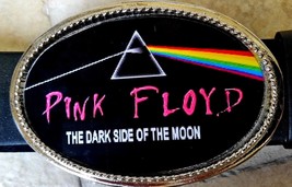 PINK FLOYD Rock  Epoxy PHOTO MUSIC BELT BUCKLE -&quot;The Dark Side of the Moon&quot; - £14.15 GBP