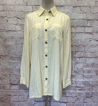 Monterey Bay Womens Shirt Button Up Long Sleeve Yellow Tencel Size Small... - £28.71 GBP