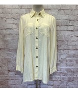 Monterey Bay Womens Shirt Button Up Long Sleeve Yellow Tencel Size Small... - £28.84 GBP