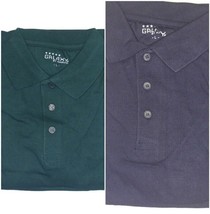 2-Pack Galaxy By Harvic Mens Solid Polo Long Sleeve Shirt Pack Hunter Navy Sz L - £16.55 GBP
