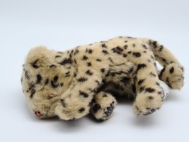 WOWWEE  Wow Wee Leopard Plush CUB Baby Stuffed Animal  Cat TOY 10" Makes Noise - $14.49