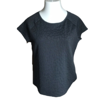 Jaclyn Smith T-Shirt Blouse ~ Sz M ~ Gray ~ Short Sleeve ~ Stretchy - £10.75 GBP