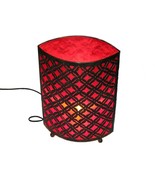 Red table lamp, Moroccan style metal red fabric lamp,  Red floor Lamp, R... - $2,578.69 MXN