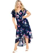 City Chic Plus Size Margot Print Maxi Dress Navy Lotte Bouquet Size 24 New - $391.14 MXN City Chic Plus Size Margot Print Maxi Dress Navy Lotte Bouquet Size 24 New - $391.14 MXN