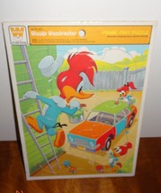 Vintage Woody Woodpecker Car Frame Tray Puzzle 1977 4515C Whitman U.S.A. Paint - $14.62