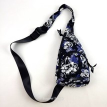 Vera Bradley Floral Small Essential Sling Backpack 13 x 6 x 2 Blue White... - £20.49 GBP