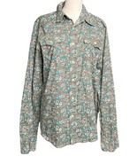 Mens Hollister Vintage Styling Retro Floral Print Western Button Up Shir... - $28.70