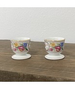 Winterling Bavaria Germany Egg Cups Floral Gold Trim Bone China Set of 2... - €21,31 EUR