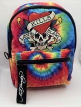 Ed Hardy Unisex Nylon Skull on Rainbow Backpack with Top Handle - £27.33 GBP