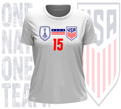 Megan Rapinoe #15 USWNT Soccer FIFA World Cup 2023 Women&#39;s T-Shirt  - $29.99+