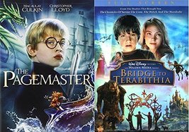 Bridge to Terabithia &amp; Pagemaster DVD Set Classic Family Fantasy Movie Bundle Do - £23.94 GBP