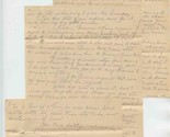 1912 Love Letter from Camp Parr Shoals South Carolina C/O Sheriff Buford  - £22.50 GBP