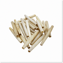 Authentic Antiqued Buffalo Bone Hairpipe Beads - 2 Inches (25 Pieces) for Jewelr - £40.51 GBP